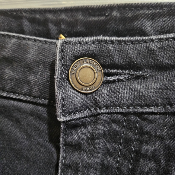 Yves Saint Laurent Black Denim Jeans - Picture 5 of 16